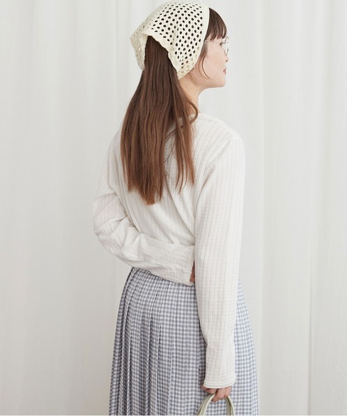 tシャツ _eyelet tereko long sleeve レディース _eyelet tereko long sleeve（Tシャツ/カットソー）｜fig