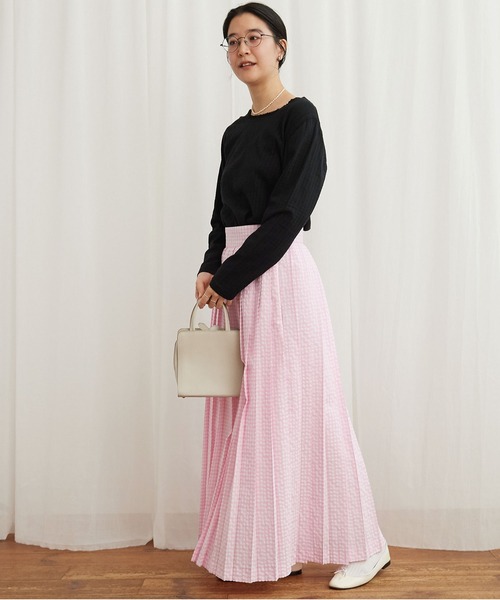 fig Ｌondon（フィグロンドン）の「_eyelet tereko long sleeve（Tシャツ/カットソー・レディース・ブラック/ホワイト・FREE）」の21枚目の写真