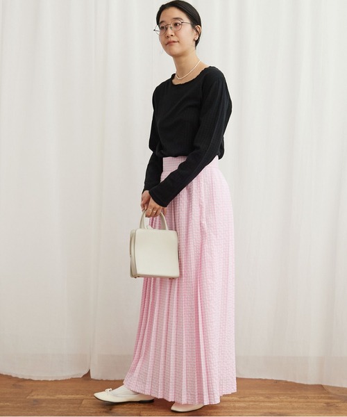 fig London(フィグロンドン)の「_eyelet tereko long sleeve(Tシャツ/カットソー・レディース・ブラック/ホワイト・FREE)」の16枚目の写真