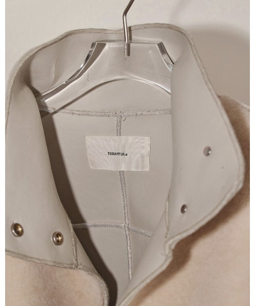 TODAYFUL(トゥデイフル)の「TODAYFUL Standcollar Boa Jacket 12220006(その他アウター・レディース・ベージュ/オフホワイト・36)」の14枚目の写真