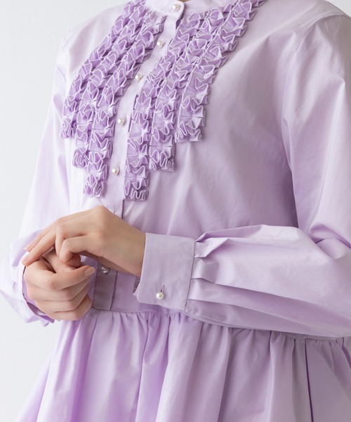 Sono（ソーノ）の「【SONO/ソーノ】ﾋﾎﾟﾎﾟﾄｩｰｽﾁｭﾆｯｸﾌﾞﾗｳｽ（シャツ