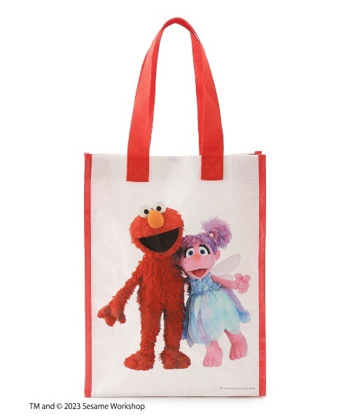 SESAME STREET(セサミストリート)の「ショッピングバッグS(エコバッグ/サブバッグ・レディース・レッド・FREE)」の2枚目の写真