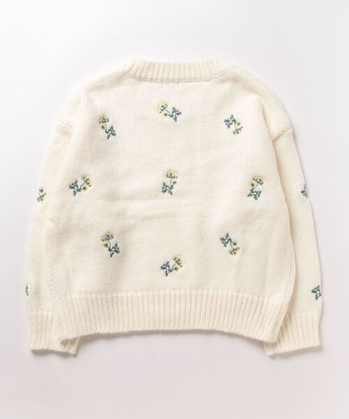 flower（フラワー）の「ウィンターブーケニット（ニット/セーター・レディース・ブラウン/アイボリー・FREE）」の3枚目の写真