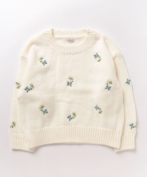 flower（フラワー）の「ウィンターブーケニット（ニット/セーター・レディース・ブラウン/アイボリー・FREE）」の7枚目の写真