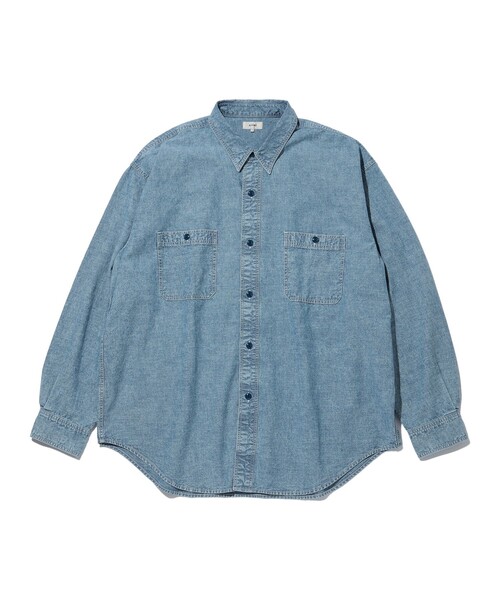 BEAMS（ビームス）の「BEAMS / シャンブレー ミリタリーシャツ（シャツ/ブラウス・メンズ・ブラック/ライトブルー・S/M/L/XL）」の9枚目の写真