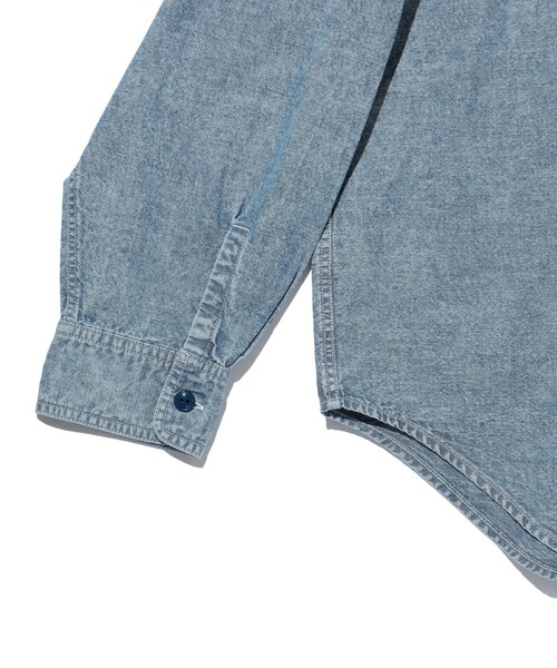 BEAMS（ビームス）の「BEAMS / シャンブレー ミリタリーシャツ（シャツ/ブラウス・メンズ・ブラック/ライトブルー・S/M/L/XL）」の17枚目の写真