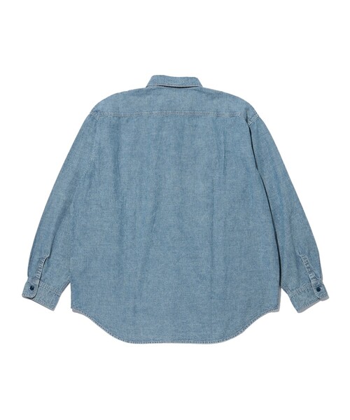 BEAMS（ビームス）の「BEAMS / シャンブレー ミリタリーシャツ（シャツ/ブラウス・メンズ・ブラック/ライトブルー・S/M/L/XL）」の19枚目の写真