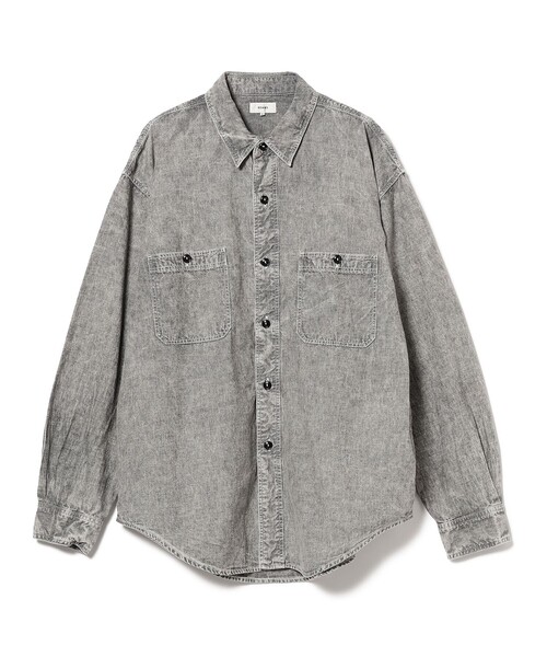 BEAMS（ビームス）の「BEAMS / シャンブレー ミリタリーシャツ（シャツ/ブラウス・メンズ・ブラック/ライトブルー・S/M/L/XL）」の20枚目の写真