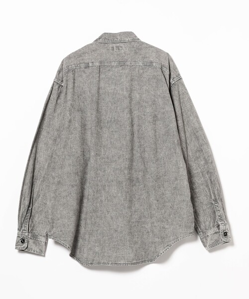 BEAMS（ビームス）の「BEAMS / シャンブレー ミリタリーシャツ（シャツ/ブラウス・メンズ・ブラック/ライトブルー・S/M/L/XL）」の21枚目の写真