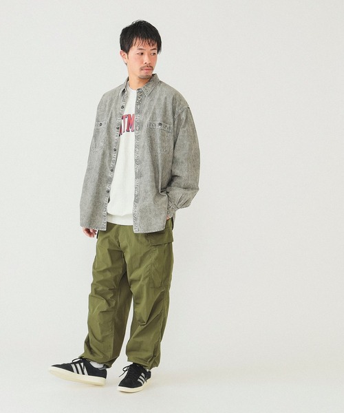 BEAMS（ビームス）の「BEAMS / シャンブレー ミリタリーシャツ（シャツ/ブラウス・メンズ・ブラック/ライトブルー・S/M/L/XL）」の13枚目の写真