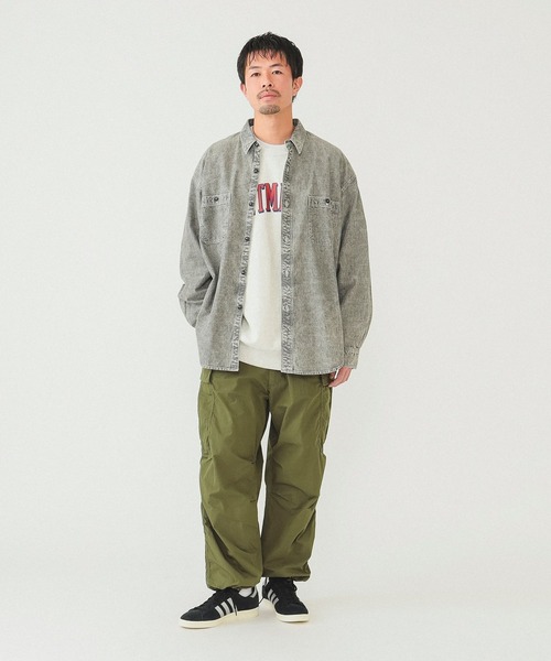 BEAMS（ビームス）の「BEAMS / シャンブレー ミリタリーシャツ（シャツ/ブラウス・メンズ・ブラック/ライトブルー・S/M/L/XL）」の11枚目の写真