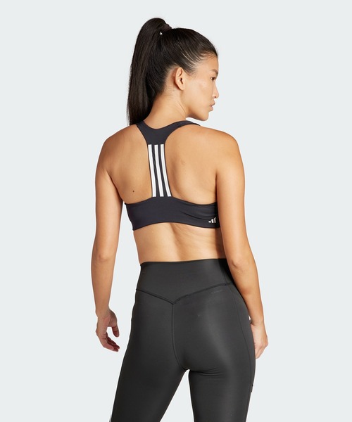 adidas Training ミディアムサポート ハイネック ブラ 送関込 adidas アディダス レディース スポーツブラ Powerreact