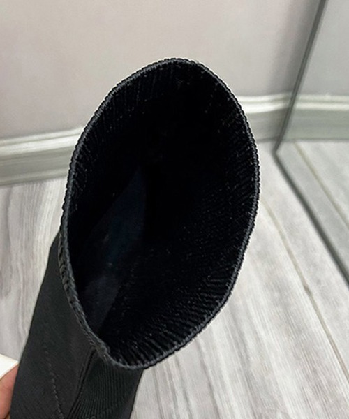 Miniministore(ミニミニストア)の「ストレッチブーツレディースショートブーツ(ブーツ・レディース・ブラック・24.5cm/23.5cm/24.0cm/22.5cm/23.0cm)」の17枚目の写真