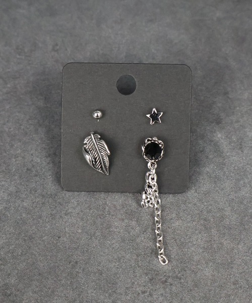 4INT.(フォイント)の「メンズライクピアス 4セット / チタンポスト(金属アレルギー対応)(ピアス(両耳用)・メンズ・A/B/C/D/E/F・FREE)」の7枚目の写真