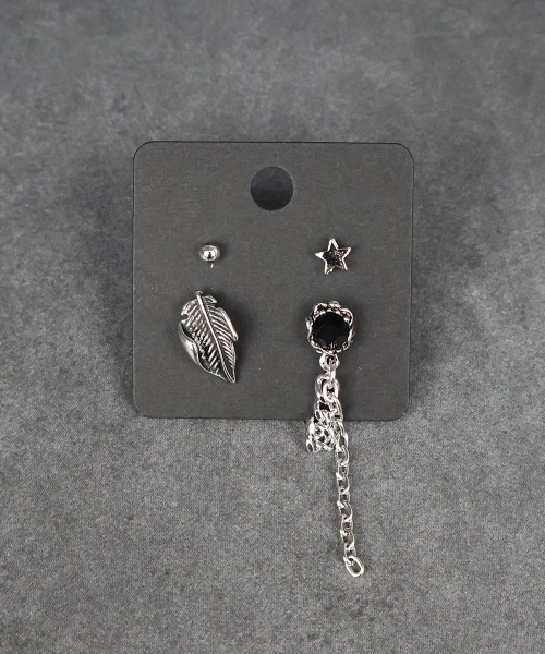 4INT.(フォイント)の「メンズライクピアス 4セット / チタンポスト(金属アレルギー対応)(ピアス(両耳用)・メンズ・A/B/C/D/E/F・FREE)」の8枚目の写真
