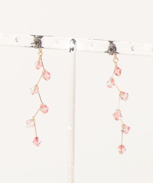 tone(トーン)の「【Cherie+Chambre】Zig Zag Pierce(ピアス(両耳用)・レディース・その他/ピンク・FREE)」の5枚目の写真