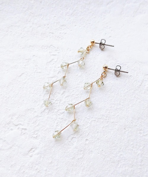 tone(トーン)の「【Cherie+Chambre】Zig Zag Pierce(ピアス(両耳用)・レディース・その他/ピンク・FREE)」の3枚目の写真
