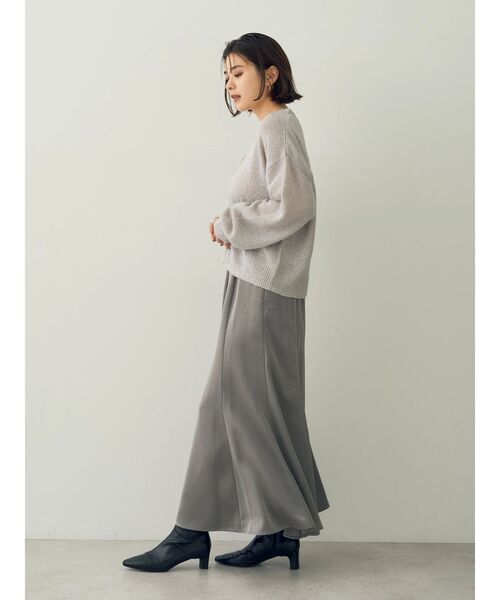 YECCA VECCA（イェッカヴェッカ）の「サテンマーメイドスカート（スカート・レディース・グレー/ブラック/アイボリー・FREE）」の14枚目の写真