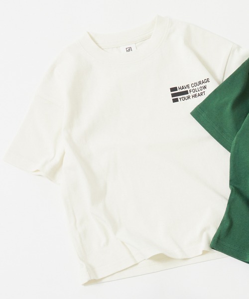 devirock（デビロック）の「デビラボ BIGシルエット プリント半袖Tシャツ（Tシャツ/カットソー・キッズ・スミクロ/グリーン系6/オフホワイト/グリーン系3/グレー系/バイオレット/ブラック系その他3/ブラック系その他/ホワイト系その他2/ライトグレー/ホワイト系その他/ピンク系/パープル系その他/ホワイト系その他3/パープル系5/ブラック系その他2・90cm/100cm/110cm/120cm/130cm/140cm/150cm/160cm）」の2枚目の写真