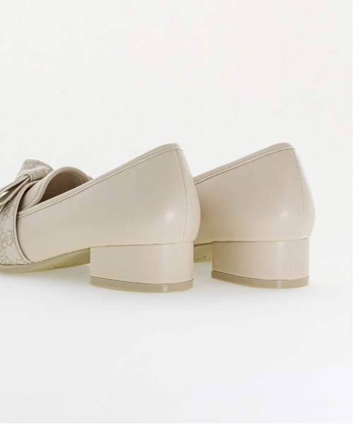 RANDA（ランダ）の「モノグラムリボンローファー（ローファー・レディース・アイボリー/ブラック/グレー・S/M/L/LL）」の10枚目の写真