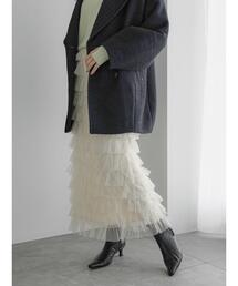 Te chichi | チュールティアードタイトロングスカート(スカート)