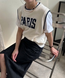 ULEULA | PARISロゴニットベスト(ベスト)
