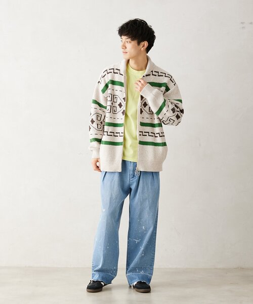 PENDLETON(ペンドルトン)の「【PENDLETON / ペンドルトン】別注 カウチンセーター(カーディガン/ボレロ・メンズ・スミクロ/オートミール・LARGE/MEDIUM)」の6枚目の写真