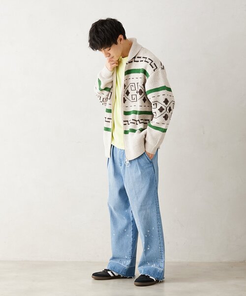 PENDLETON(ペンドルトン)の「【PENDLETON / ペンドルトン】別注 カウチンセーター(カーディガン/ボレロ・メンズ・スミクロ/オートミール・LARGE/MEDIUM)」の7枚目の写真