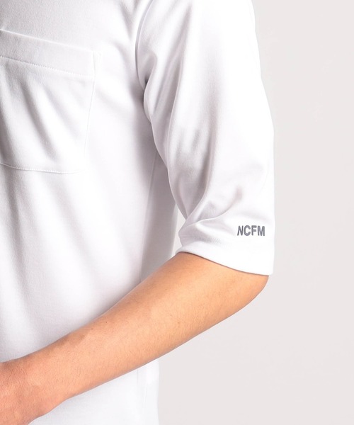 NICOLE CLUB FOR MEN（ニコルクラブフォーメン）の「ロゴプリントポケット半袖Ｔシャツ（Tシャツ/カットソー・メンズ・オフホワイト/ブラック/オレンジ系/キナリ・X-LARGE/LARGE/MEDIUM）」の14枚目の写真