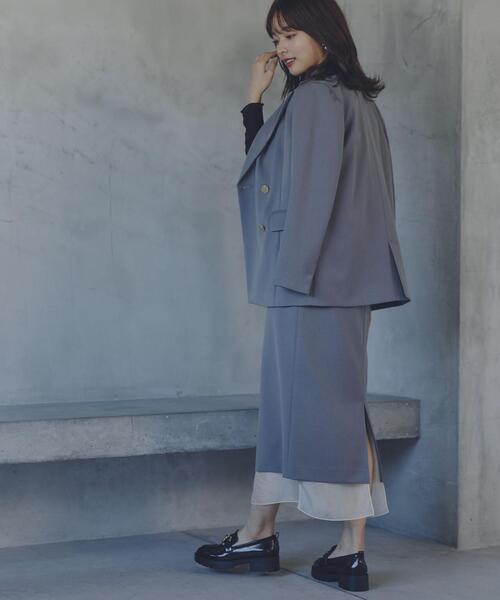 PROPORTION BODY DRESSING（プロポーションボディドレッシング）の「テーラージャケット / 1214150206（テーラードジャケット・レディース・ベージュ/ダークグレー・MEDIUM/SMALL）」の6枚目の写真