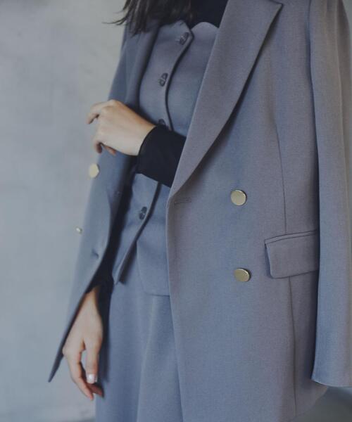 PROPORTION BODY DRESSING（プロポーションボディドレッシング）の「テーラージャケット / 1214150206（テーラードジャケット・レディース・ベージュ/ダークグレー・MEDIUM/SMALL）」の7枚目の写真