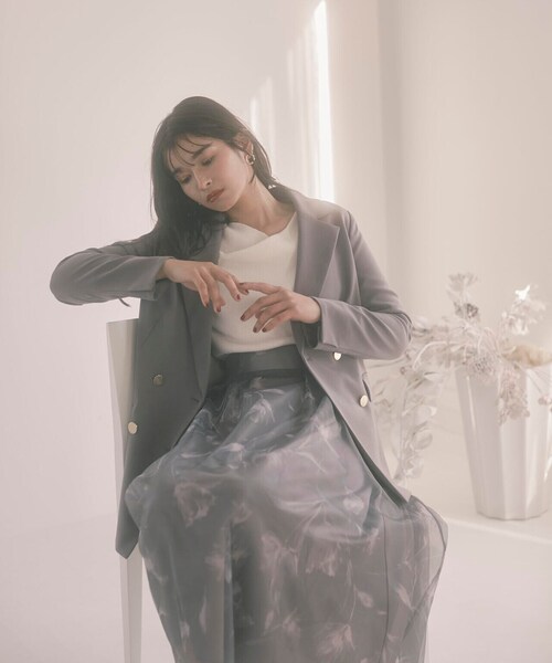 PROPORTION BODY DRESSING（プロポーションボディドレッシング）の「テーラージャケット / 1214150206（テーラードジャケット・レディース・ベージュ/ダークグレー・MEDIUM/SMALL）」の9枚目の写真