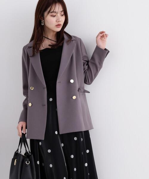 PROPORTION BODY DRESSING（プロポーションボディドレッシング）の「テーラージャケット / 1214150206（テーラードジャケット・レディース・ベージュ/ダークグレー・MEDIUM/SMALL）」の11枚目の写真