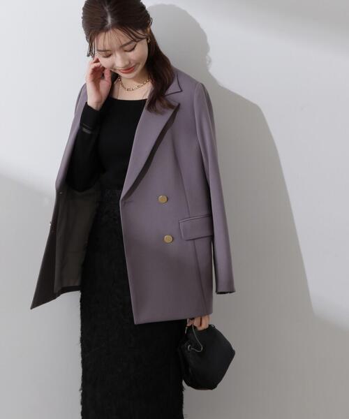 PROPORTION BODY DRESSING（プロポーションボディドレッシング）の「テーラージャケット / 1214150206（テーラードジャケット・レディース・ベージュ/ダークグレー・MEDIUM/SMALL）」の14枚目の写真