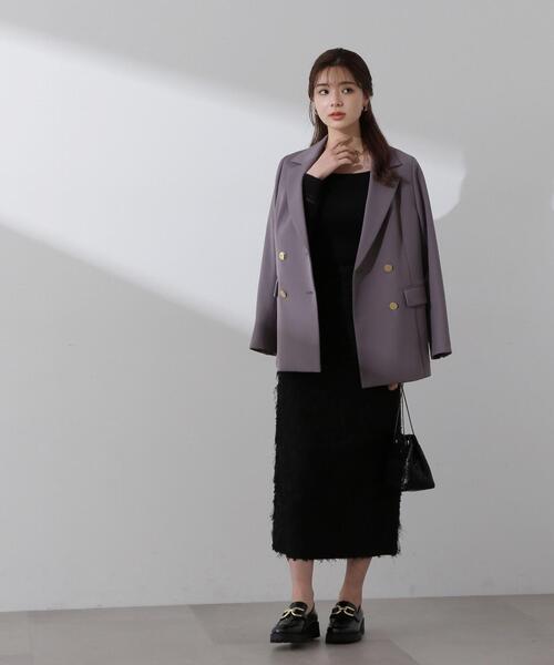 PROPORTION BODY DRESSING（プロポーションボディドレッシング）の「テーラージャケット / 1214150206（テーラードジャケット・レディース・ベージュ/ダークグレー・MEDIUM/SMALL）」の15枚目の写真