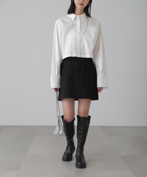 FREE'S MART（フリーズマート）の「◆ネクタイセットショート丈シャツ（シャツ/ブラウス・レディース・ホワイト/ブルー/ベージュ・FREE）」の11枚目の写真