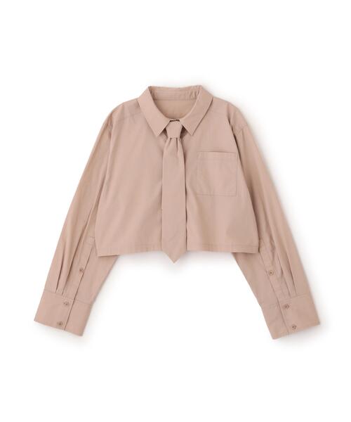 FREE'S MART（フリーズマート）の「◆ネクタイセットショート丈シャツ（シャツ/ブラウス・レディース・ホワイト/ブルー/ベージュ・FREE）」の13枚目の写真