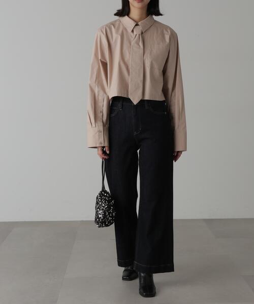 FREE'S MART（フリーズマート）の「◆ネクタイセットショート丈シャツ（シャツ/ブラウス・レディース・ホワイト/ブルー/ベージュ・FREE）」の15枚目の写真