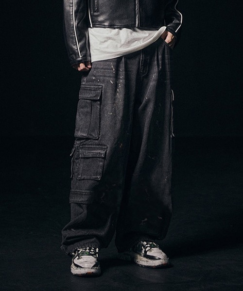 NOT4NERD(ノットフォーナード)の「【UNISEX】NOT4NERD/ダーティカーゴデニム 2109380(デニムパンツ・レディース・ブルー/ブラック・MEDIUM/LARGE/X-LARGE)」の7枚目の写真