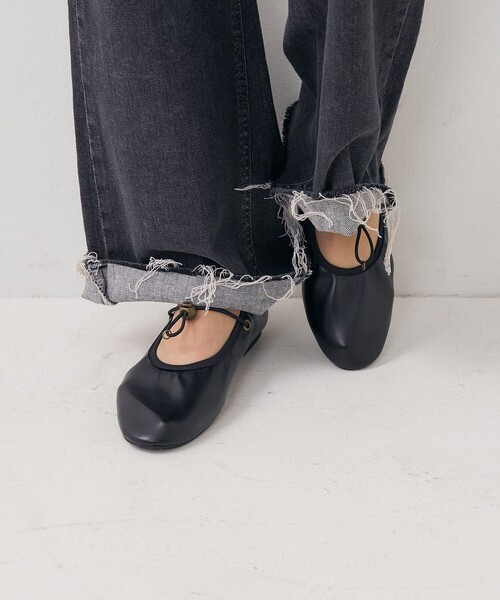 FREAK'S STORE（フリークスストア）の「ROVERETO/ロベレート コード付き フラットシューズ/バレエシューズ（バレエシューズ・レディース・ホワイト/ブラック・36/37/38）」の12枚目の写真