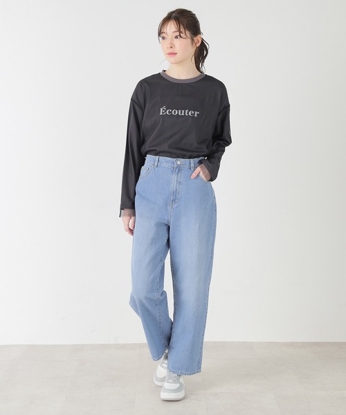 Honeys(ハニーズ)の「ストレートパンツ(股下68cm)(デニムパンツ・レディース・ライトブルー/ブルー/アイボリー/ブラック/ブルー系その他/グレー/ライトインディゴブルー/ブルー系その他3/ブルー系その他4・SS/LL/L/M/S)」の12枚目の写真