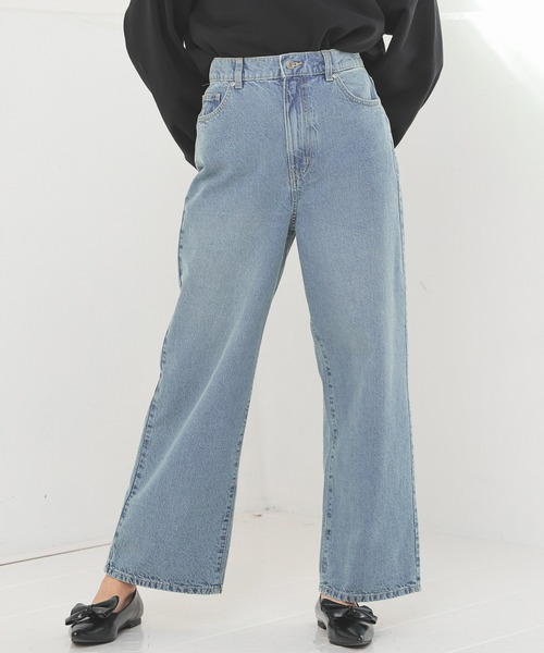 Honeys(ハニーズ)の「ストレートパンツ(股下68cm)(デニムパンツ・レディース・ライトブルー/ブルー/アイボリー/ブラック/ブルー系その他/グレー/ライトインディゴブルー/ブルー系その他3/ブルー系その他4・SS/LL/L/M/S)」の17枚目の写真