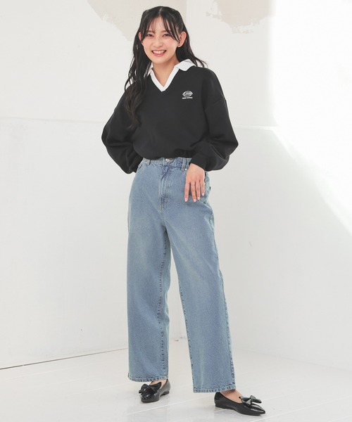 Honeys(ハニーズ)の「ストレートパンツ(股下68cm)(デニムパンツ・レディース・ライトブルー/ブルー/アイボリー/ブラック/ブルー系その他/グレー/ライトインディゴブルー/ブルー系その他3/ブルー系その他4・SS/LL/L/M/S)」の16枚目の写真