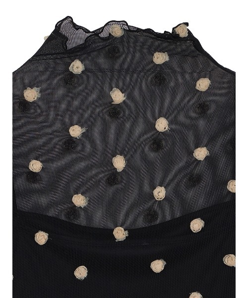 Ameri（アメリ）の「ROSE MOTIF SHEER TOP（Tシャツ/カットソー）」 - WEAR