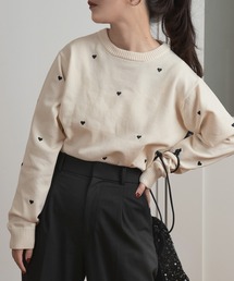 heartful crew neck pullover / ハートフルクルーネックプルオーバー