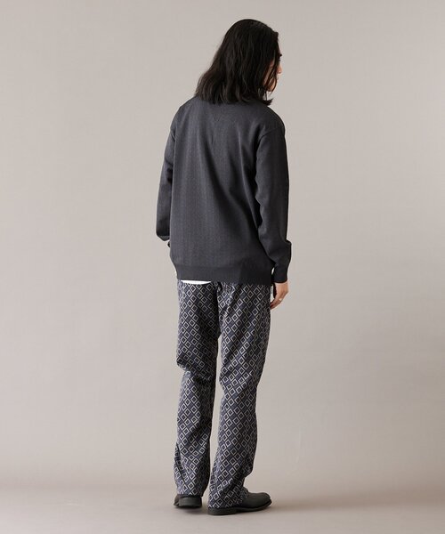 JOURNAL STANDARD（ジャーナルスタンダード）の「透かし編み ポリニットポロシャツ L/S（ニット/セーター・メンズ・ブラック系その他/ベージュ/ブルー系その他/ピンク・MEDIUM/LARGE）」の9枚目の写真