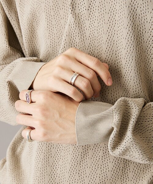 JOURNAL STANDARD（ジャーナルスタンダード）の「透かし編み ポリニットポロシャツ L/S（ニット/セーター・メンズ・ブラック系その他/ベージュ/ブルー系その他/ピンク・MEDIUM/LARGE）」の20枚目の写真