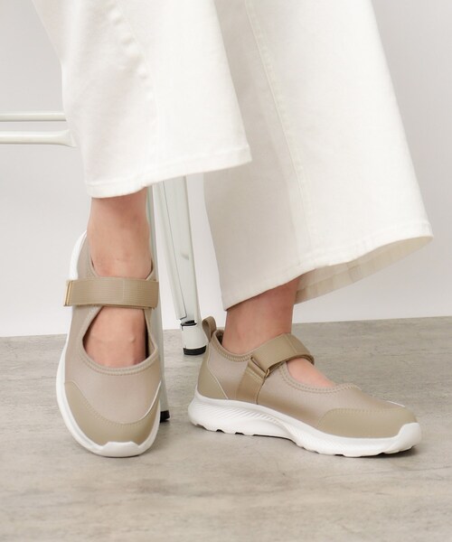 OPAQUE.CLIP（オペークドットクリップ）の「◆【軽量】スニーカーサンダル（スニーカー・レディース・ベージュ/ブラック・02/03）」の3枚目の写真