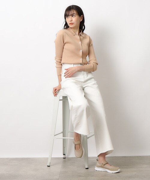 OPAQUE.CLIP（オペークドットクリップ）の「◆【軽量】スニーカーサンダル（スニーカー・レディース・ベージュ/ブラック・02/03）」の6枚目の写真