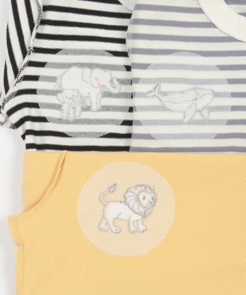 petit main(プティマイン)の「【プティプラ】BOYS長袖Tシャツ(Tシャツ/カットソー・キッズ・エメラルド/ブルー/ピンク/ブラック×ホワイト/ホワイト/オフホワイト/クリーム/ライトブルー/ブラック/マルチ・130cm/80cm/90cm/110cm/120cm/100cm)」の22枚目の写真